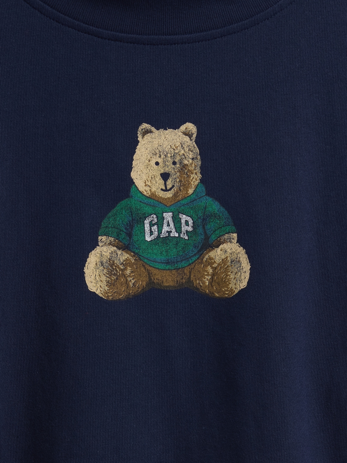 VintageSoft Terry Oversized Mockneck Logo Sweatshirt