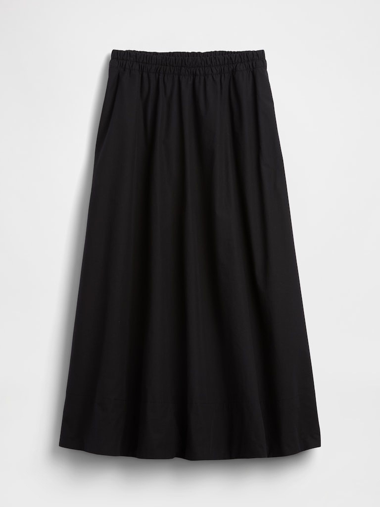 Poplin Maxi Skirt
