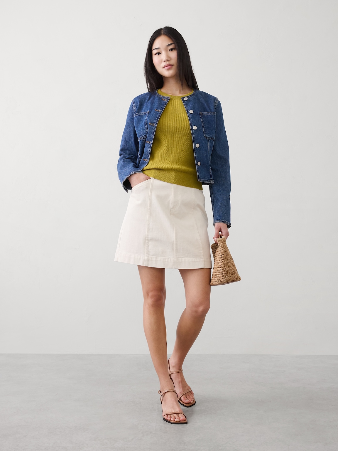 Cotton Pointelle Sweater