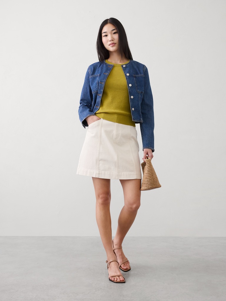 Textured Sweater T-Shirt