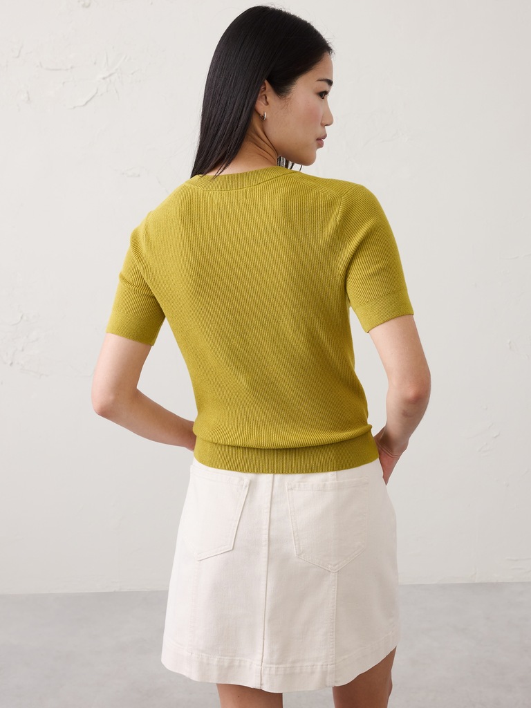 Textured Sweater T-Shirt