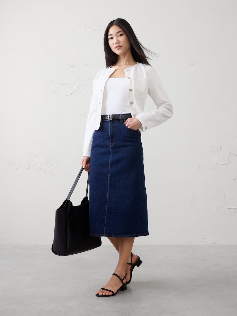 Soft Stretch Square-Neck Top