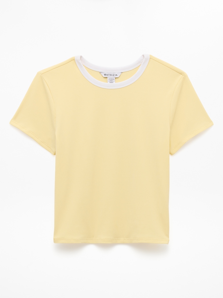 Signature Rib Crop Tee