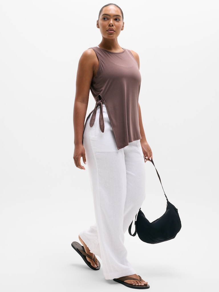 Move With Ease Asym Tie Tank