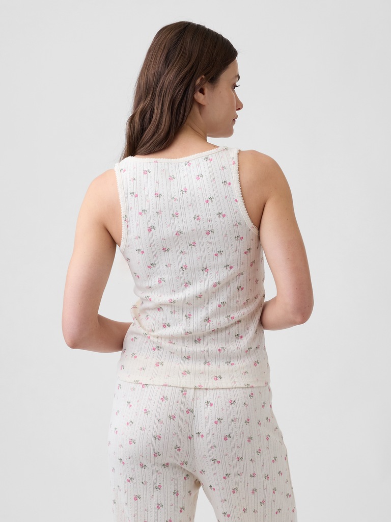 Pointelle PJ Tank Top