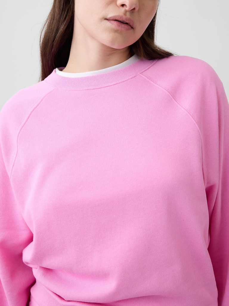 Oversized French Terry Crewneck Sweatshirt