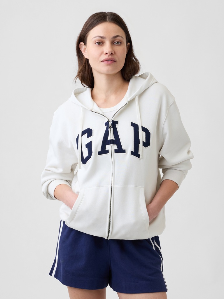 Adult Relaxed Gap Logo Zip Hoodie