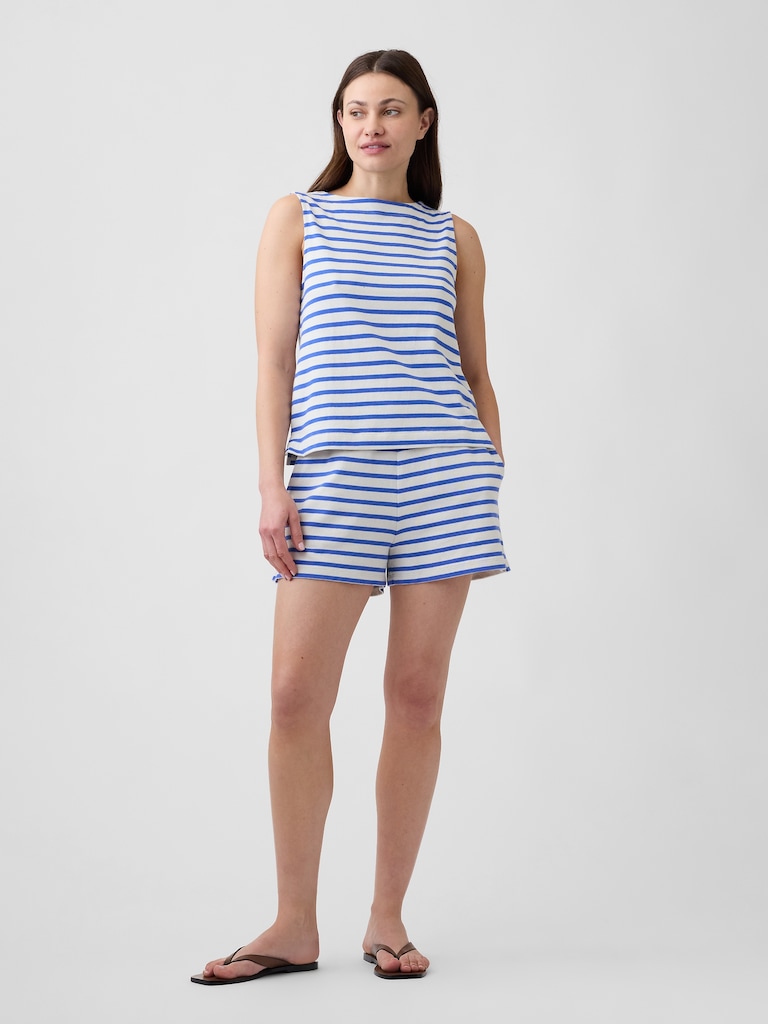 Stripe Boatneck Top