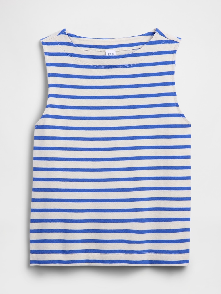 Stripe Boatneck Top
