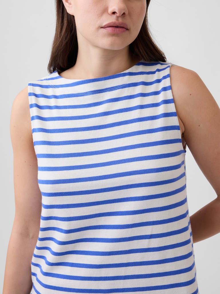 Stripe Boatneck Top