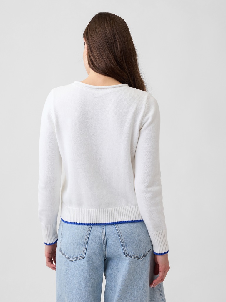 Rollneck Intarsia Sweater