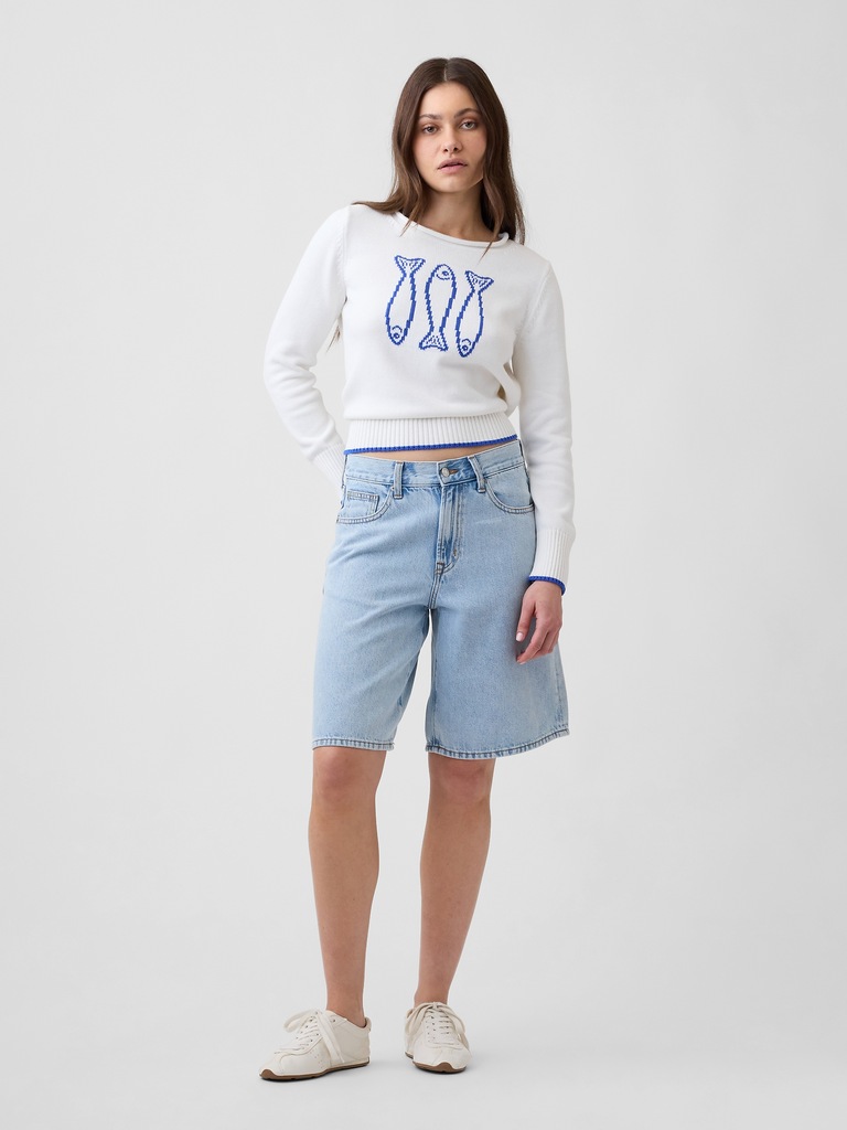 Rollneck Intarsia Sweater