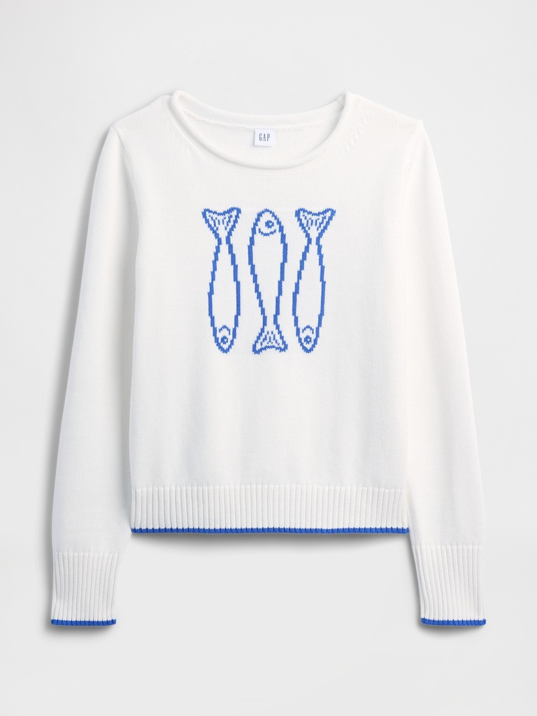 Rollneck Intarsia Sweater