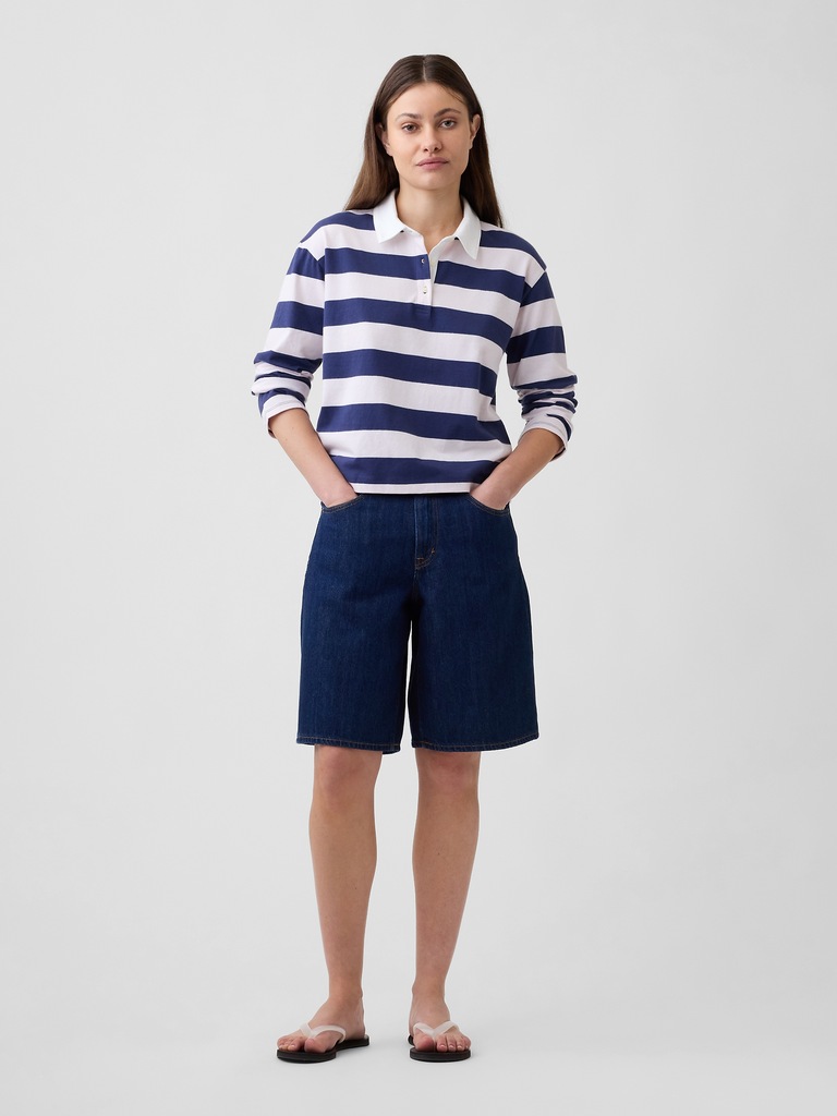 Relaxed Rugby Polo Shirt