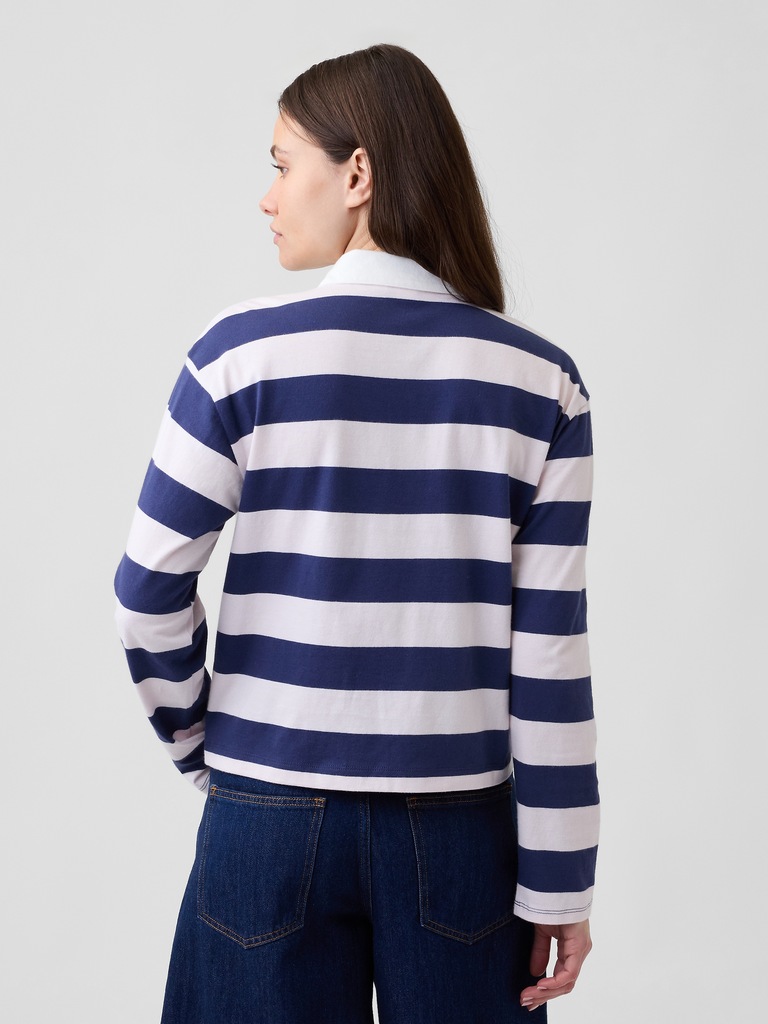 Relaxed Rugby Polo Shirt