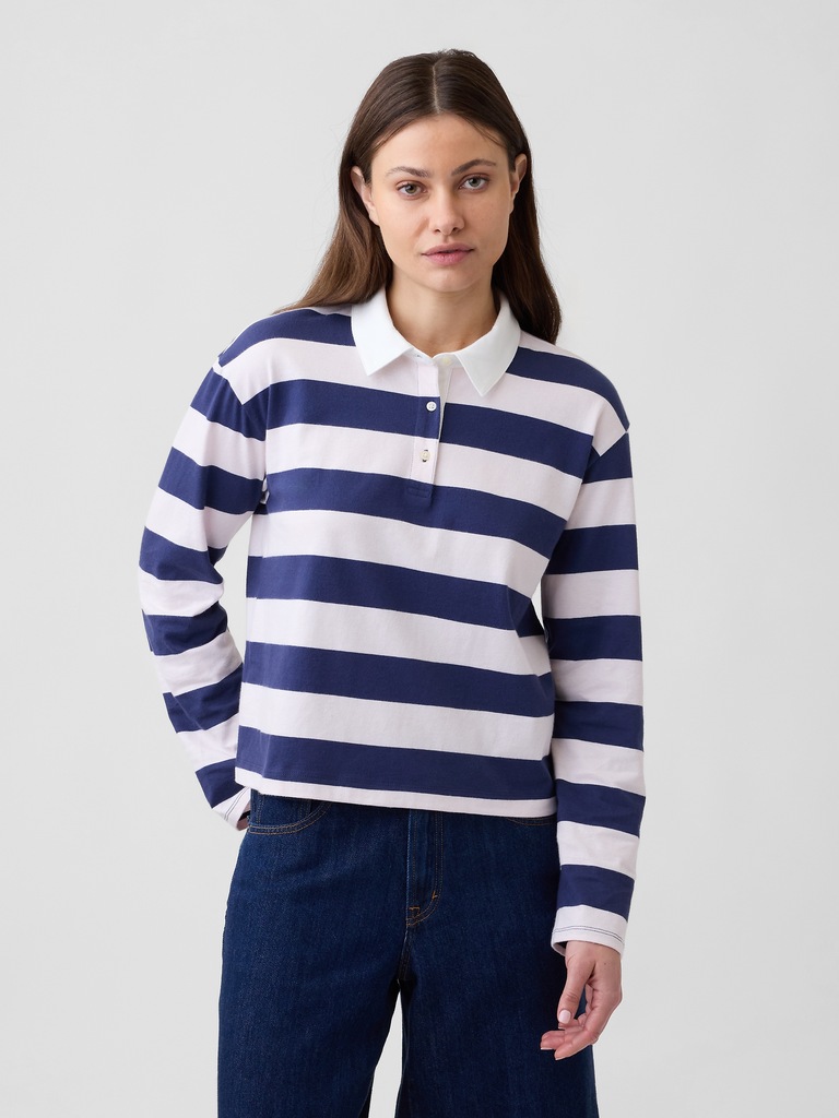 Relaxed Rugby Polo Shirt