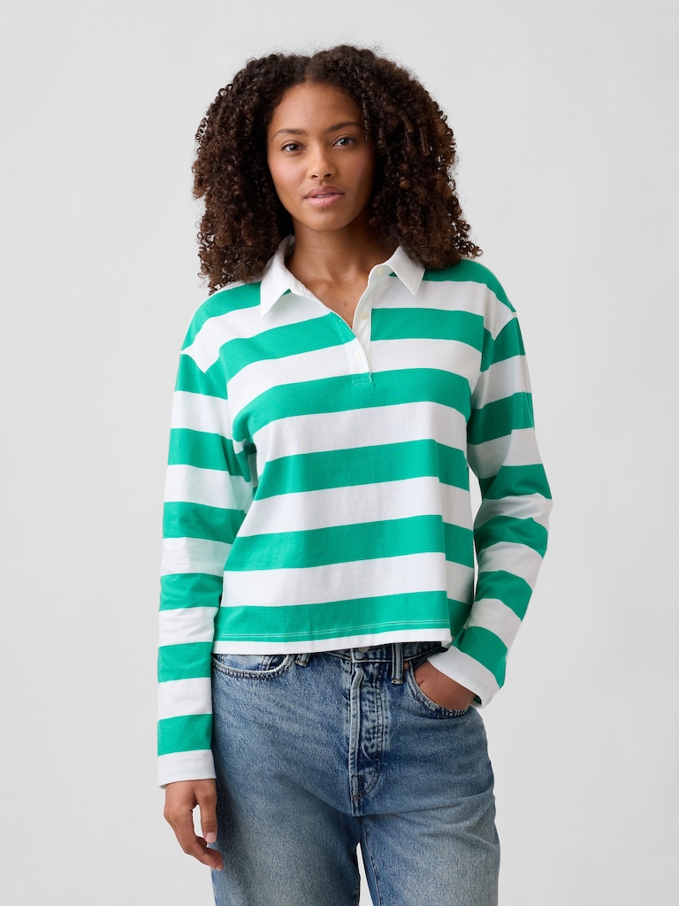 Relaxed Rugby Polo Shirt