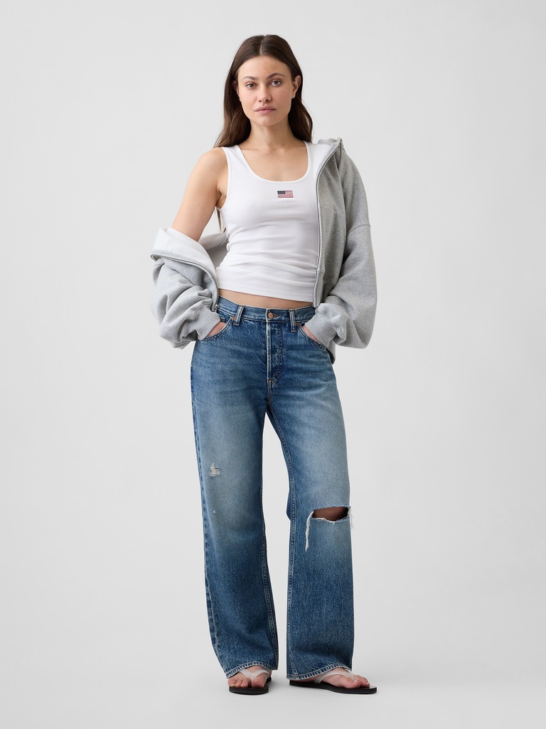 Gap Logo Ribbed Tank Top