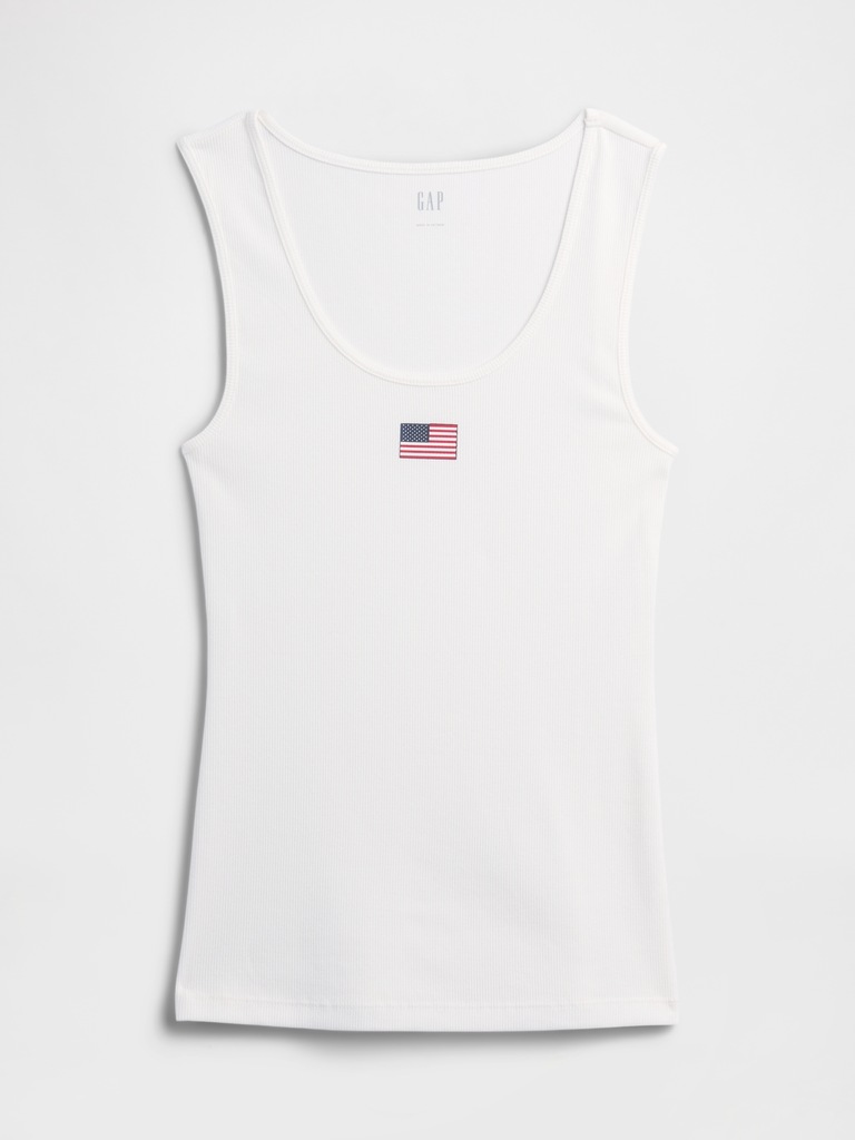 Gap Logo Ribbed Tank Top