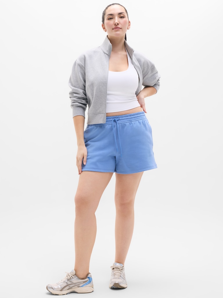 Forever Fleece Mid Rise 4" Short