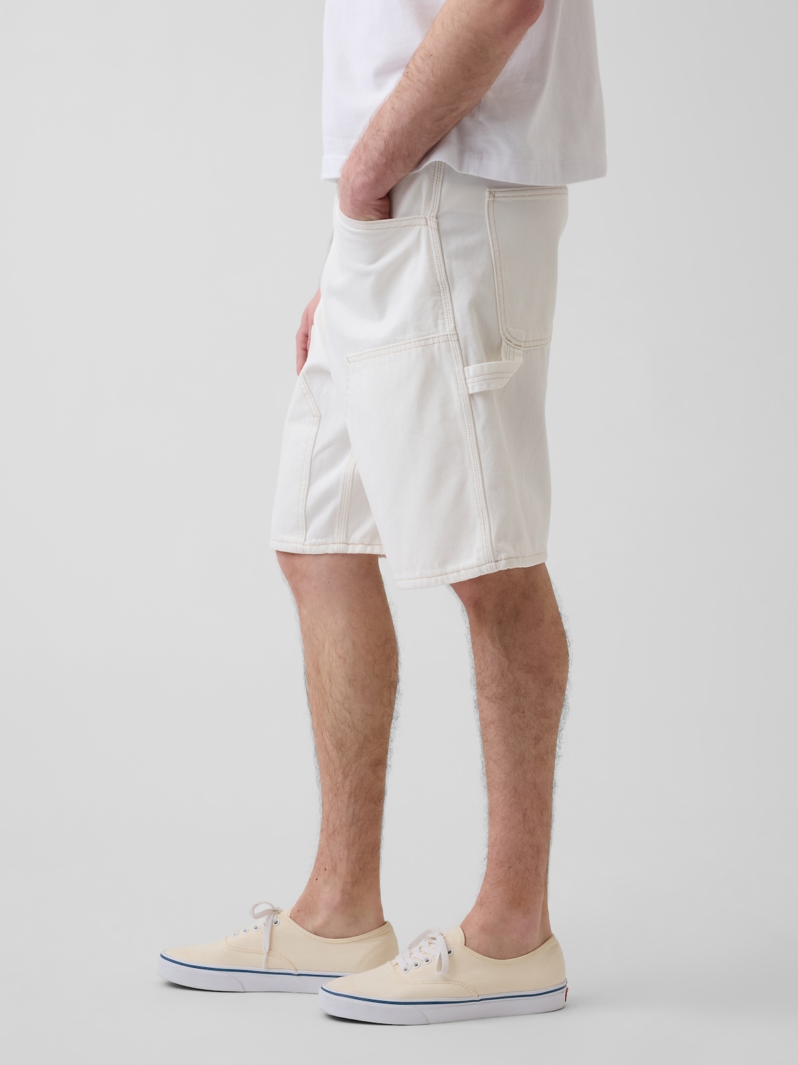 9" Loose Denim Carpenter Shorts