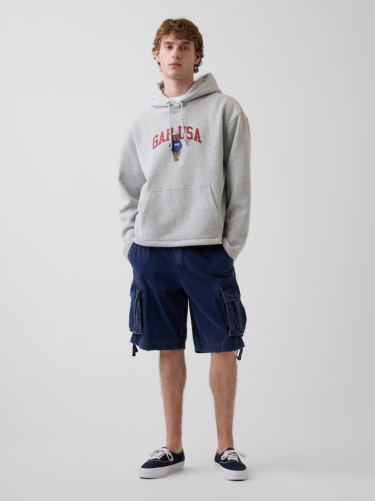 VintageSoft Oversized Americana Logo Hoodie