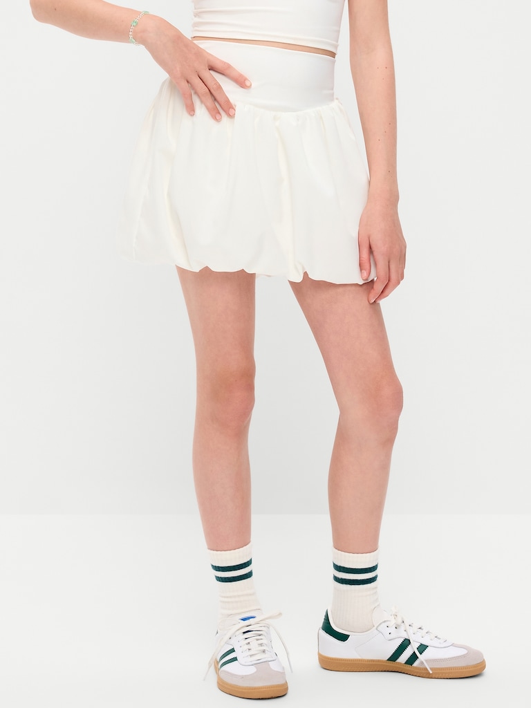 High-Waisted PowerSoft Bubble Skort for Girls