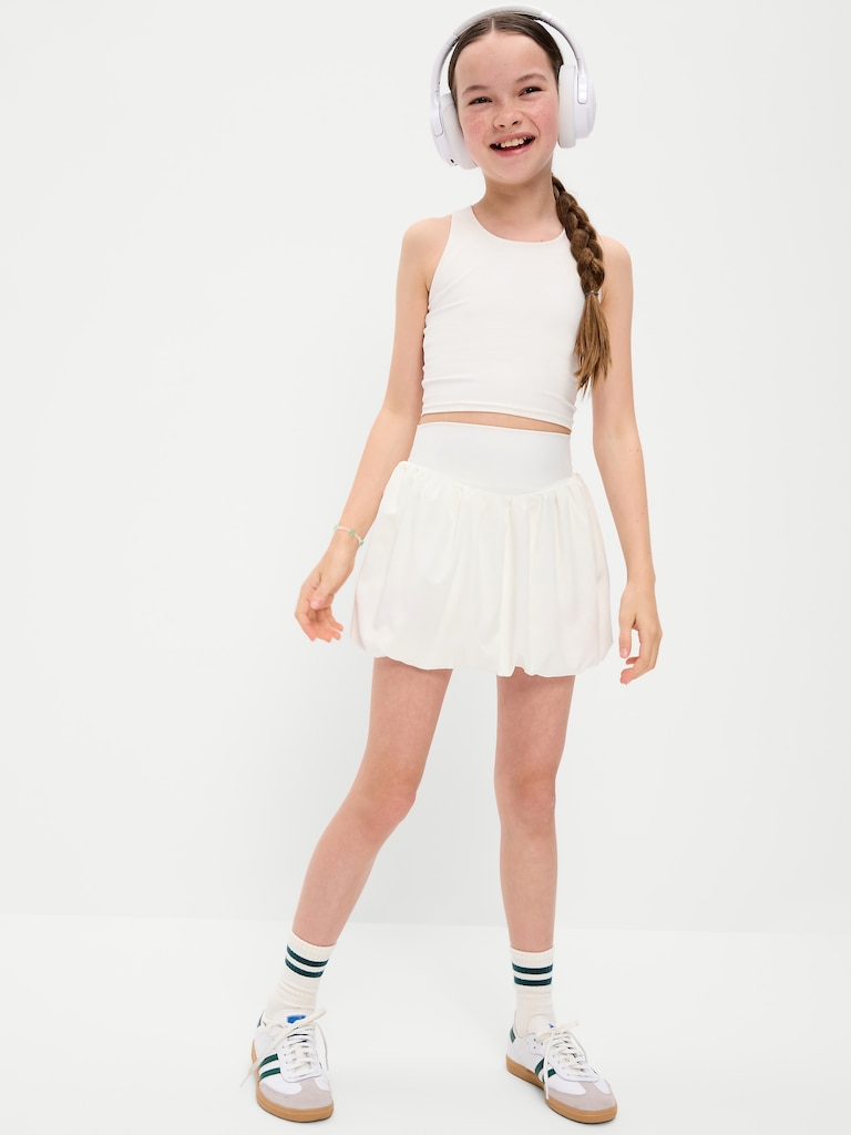High-Waisted PowerSoft Bubble Skort for Girls