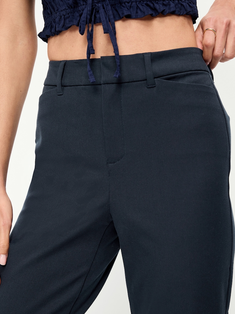 High-Waisted Pixie Straight Pants