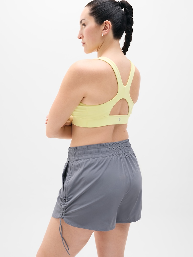 Weekender High Rise Ruched Run Short