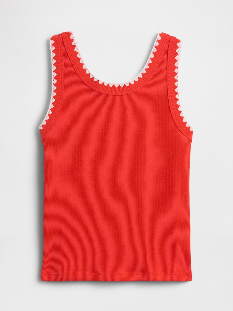 Kids Ribbed Tank Top