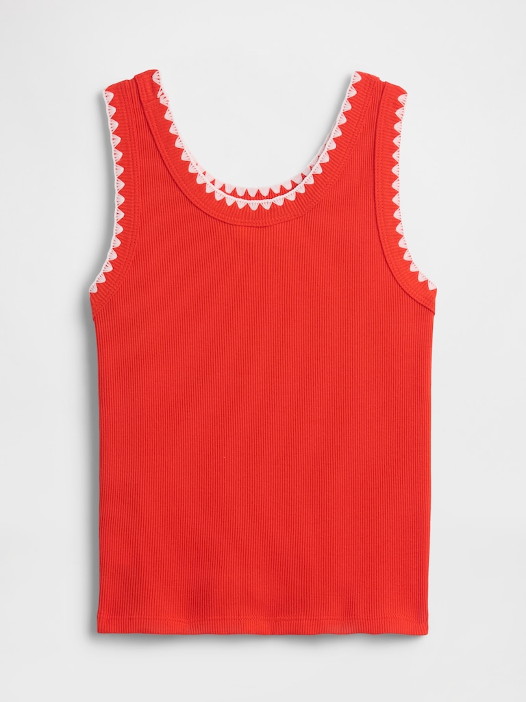 Kids Ribbed Tank Top