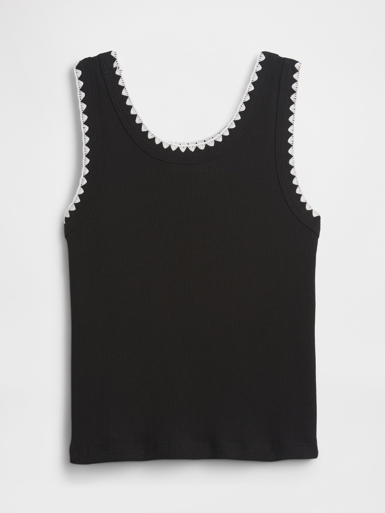 Kids Ribbed Tank Top