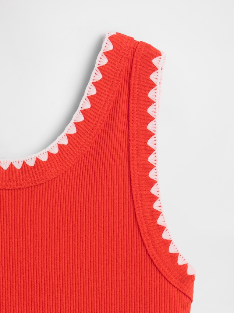 Kids Ribbed Tank Top