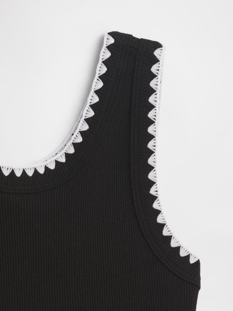 Kids Ribbed Tank Top