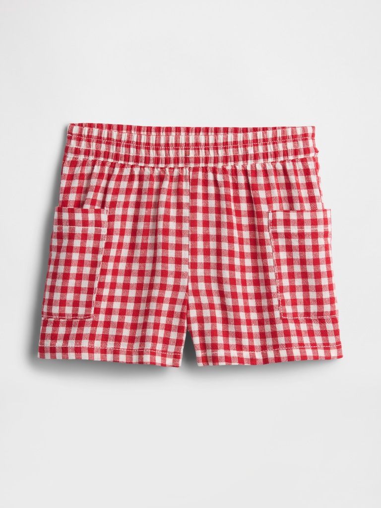 babyGap Pull-On Linen-Blend Cargo Shorts