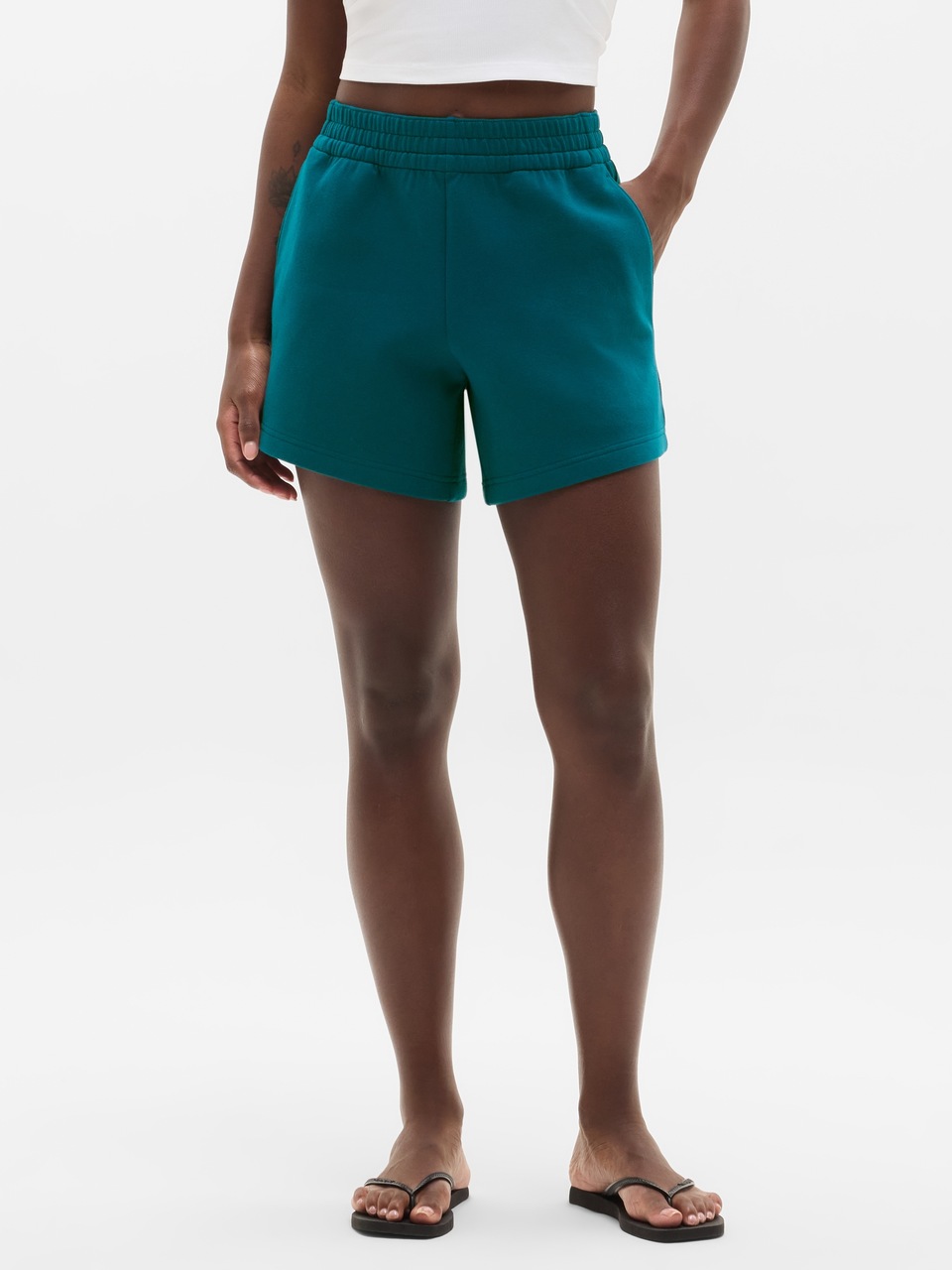 V-Neck Hardware One-Piece Swimsuit