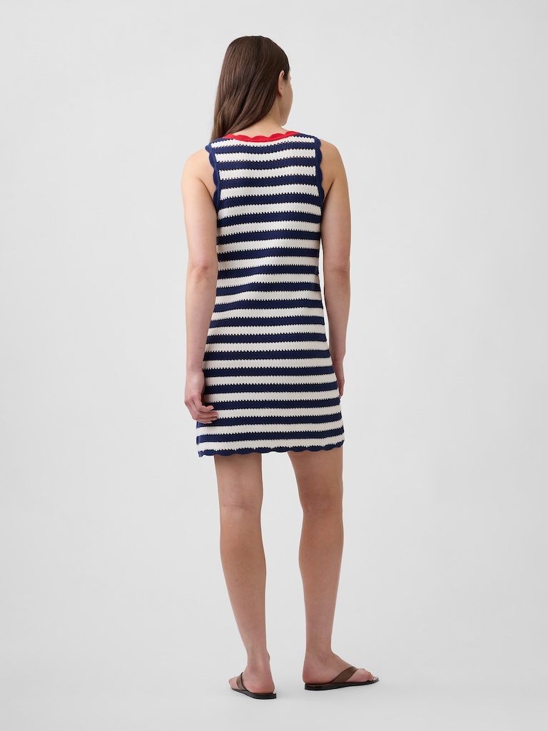 Stripe Sweater Mini Dress