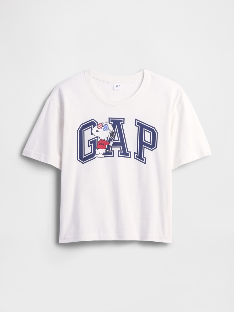 Peanuts Oversized Gap Americana Logo T-Shirt