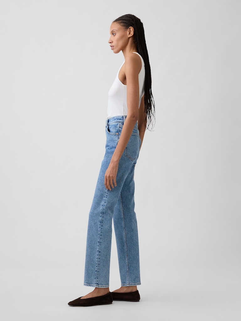 Mid Rise '90s Straight Jeans