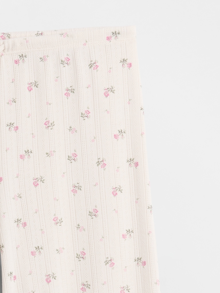 Pointelle Wide-Leg PJ Pants