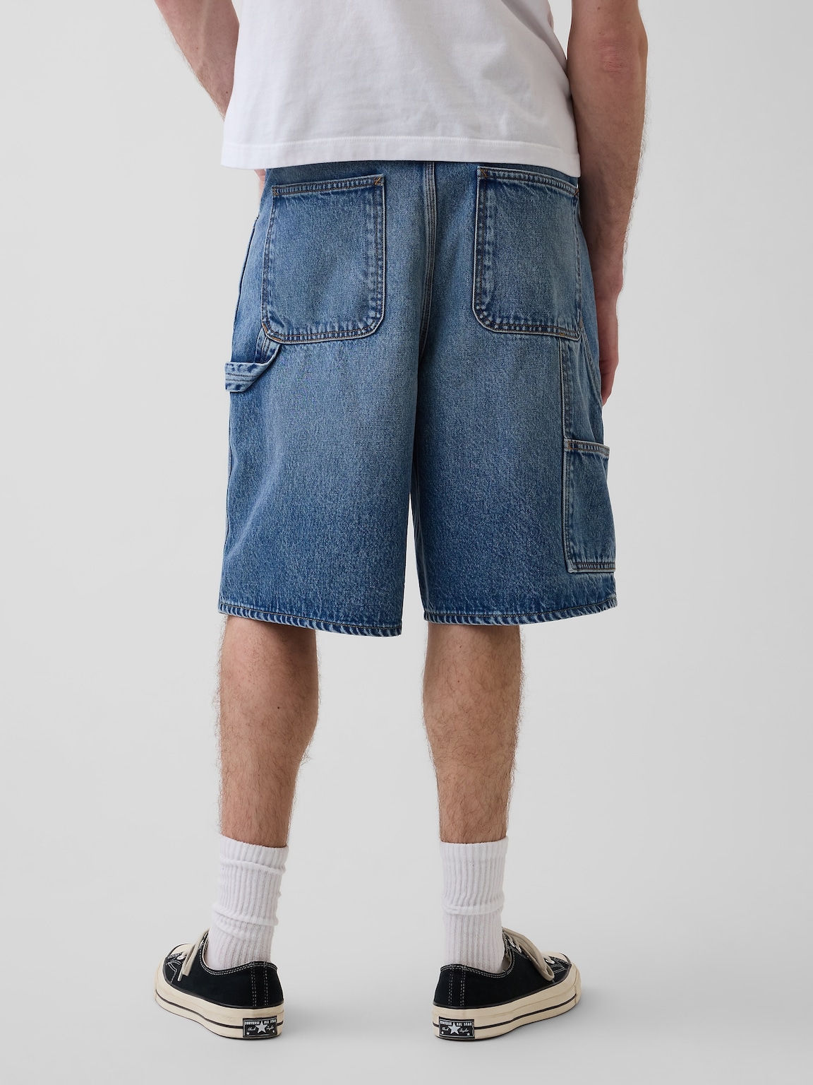 10.5" Baggy Denim Carpenter Shorts