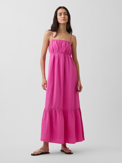 strapless open back dress Long Sleeve Criss Cross Maxi Dress main image 1