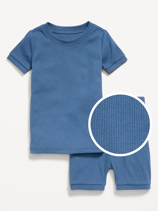 Ribbed Ribbed Snug-Fit Pajama Set for Toddler & Baby on clearance at Old Navy — 41% off