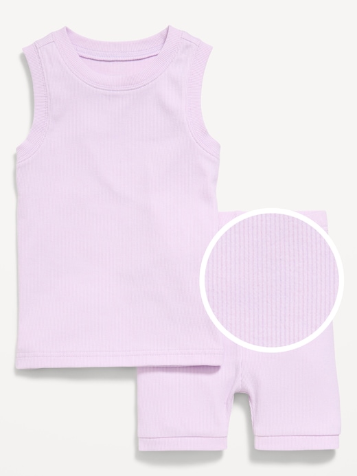 Snug Snug-Fit Sleeveless Ribbed Pajama Set for Toddler & Baby on clearance at Old Navy — 41% off
