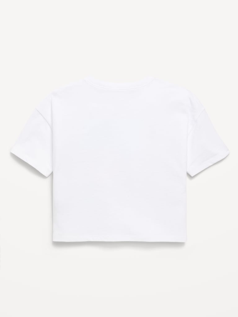 Hello Kitty® Oversized Graphic Cropped T-Shirt for Girls