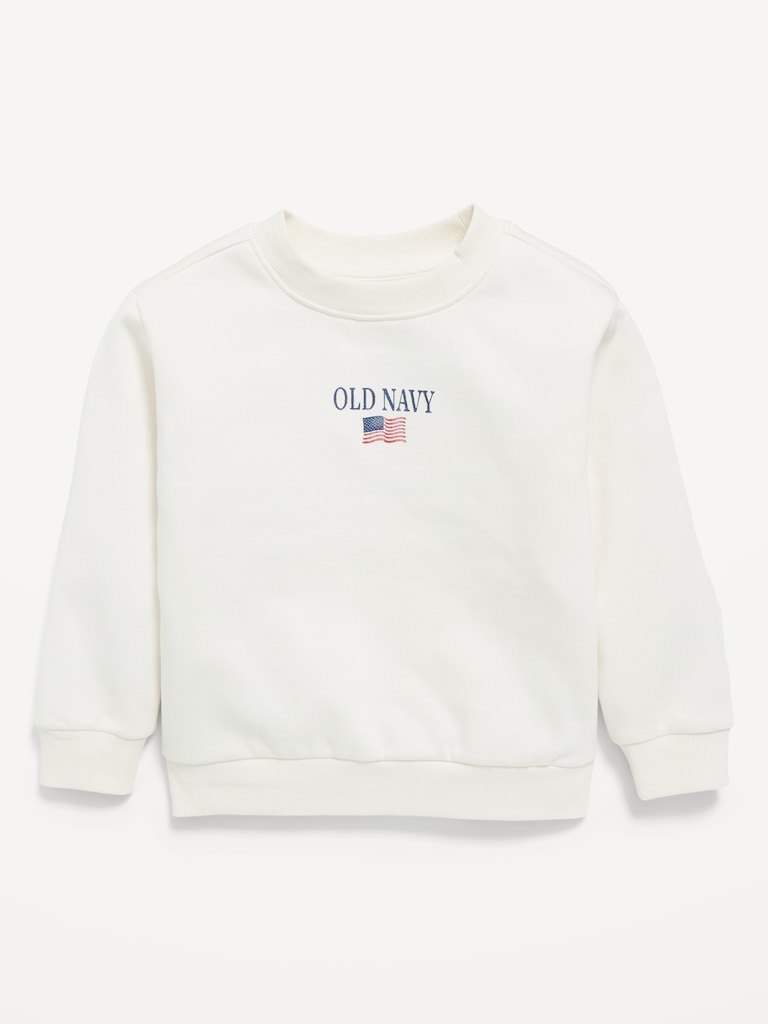 Oversized Unisex Logo-Graphic Sweatshirt for Toddler