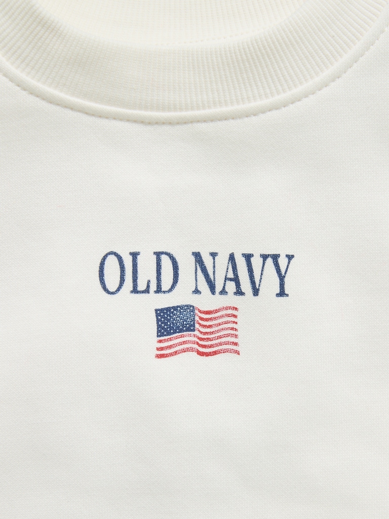 Oversized Unisex Logo-Graphic Sweatshirt for Toddler