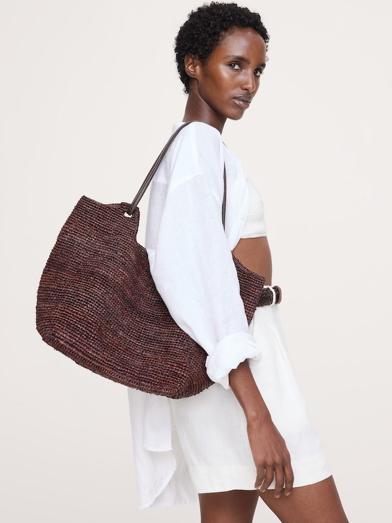 Amaya Raffia Bag by Bembien