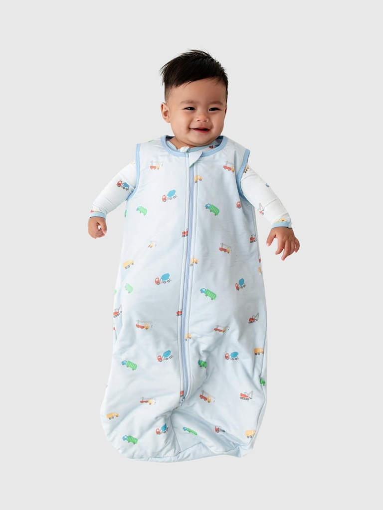 Bamboo LittleTrucks Sleep Sack 0 to 12 months